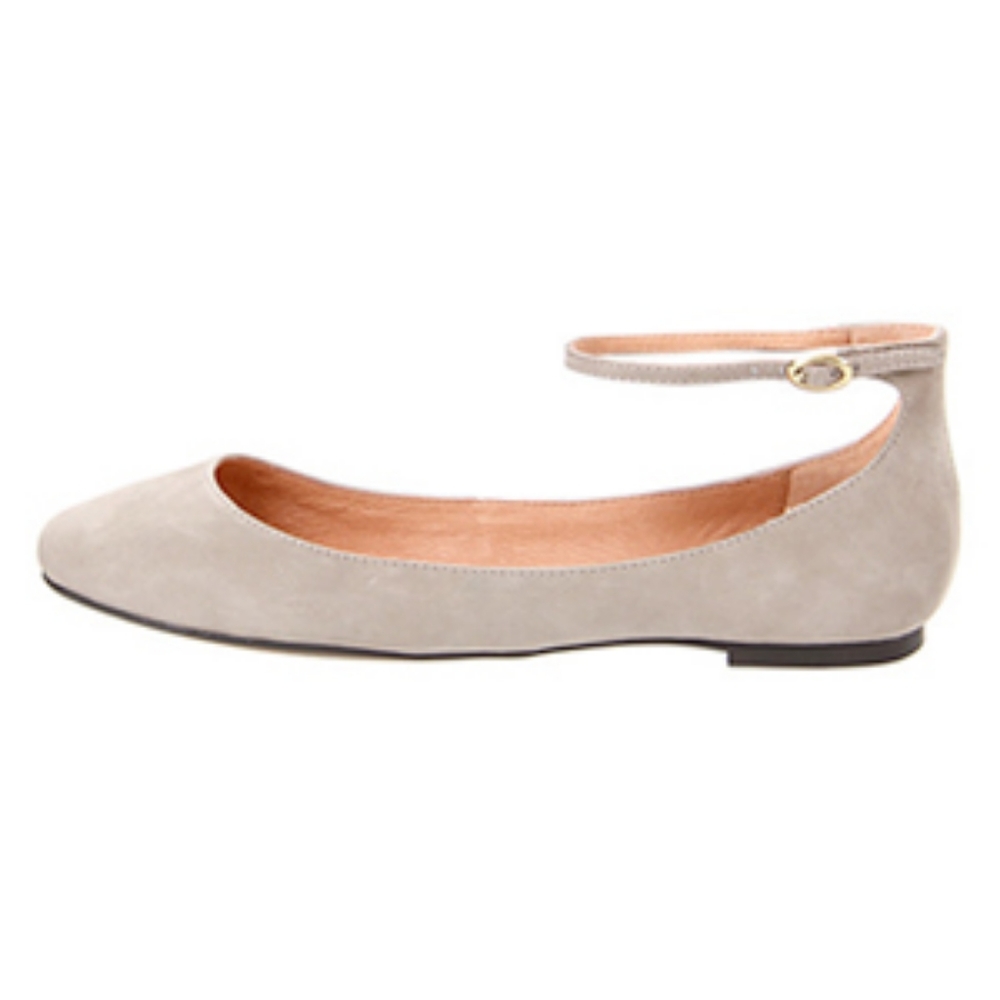 Steven by Steve Madden taupe Kamelia ballet flats with ankle strap
